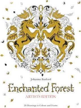 Enchanted Forest Artist's Edition : A Pull-Out and Frame Colouring Book
